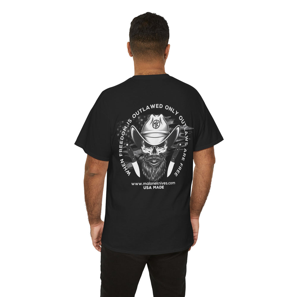 Unisex Heavy Cotton Tee - Outlaw Cowboy